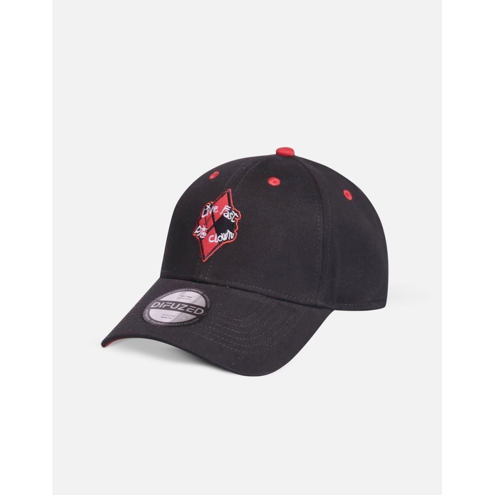 DC Comics,Suicide Squad - Harley Quinn Live Fast Die Clown Snapback Pet - Zwart